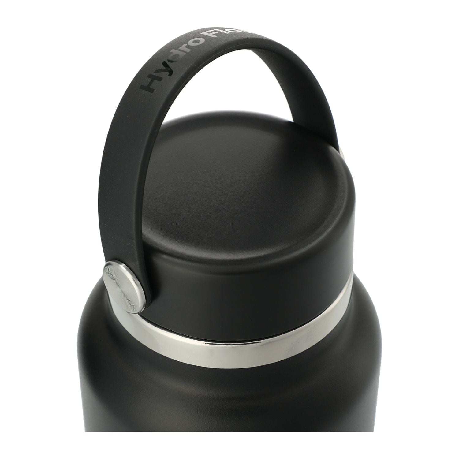 Hydro Flask Wide Mouth 32oz Custom Bottles with Flex Cap, Black [Solar Pile Driver]