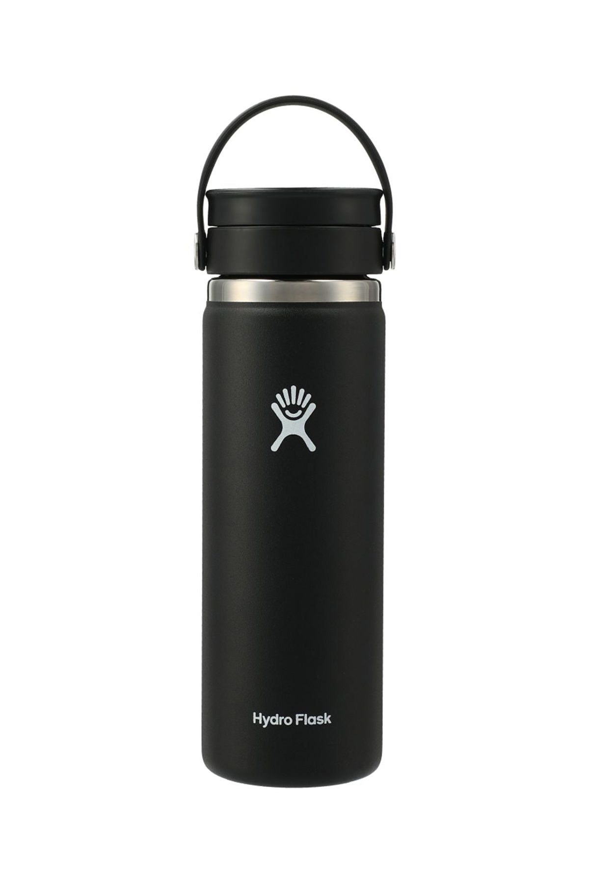 Hydro Flask Wide Mouth 20 oz Custom Bottles with Flex Sip Lid, Black