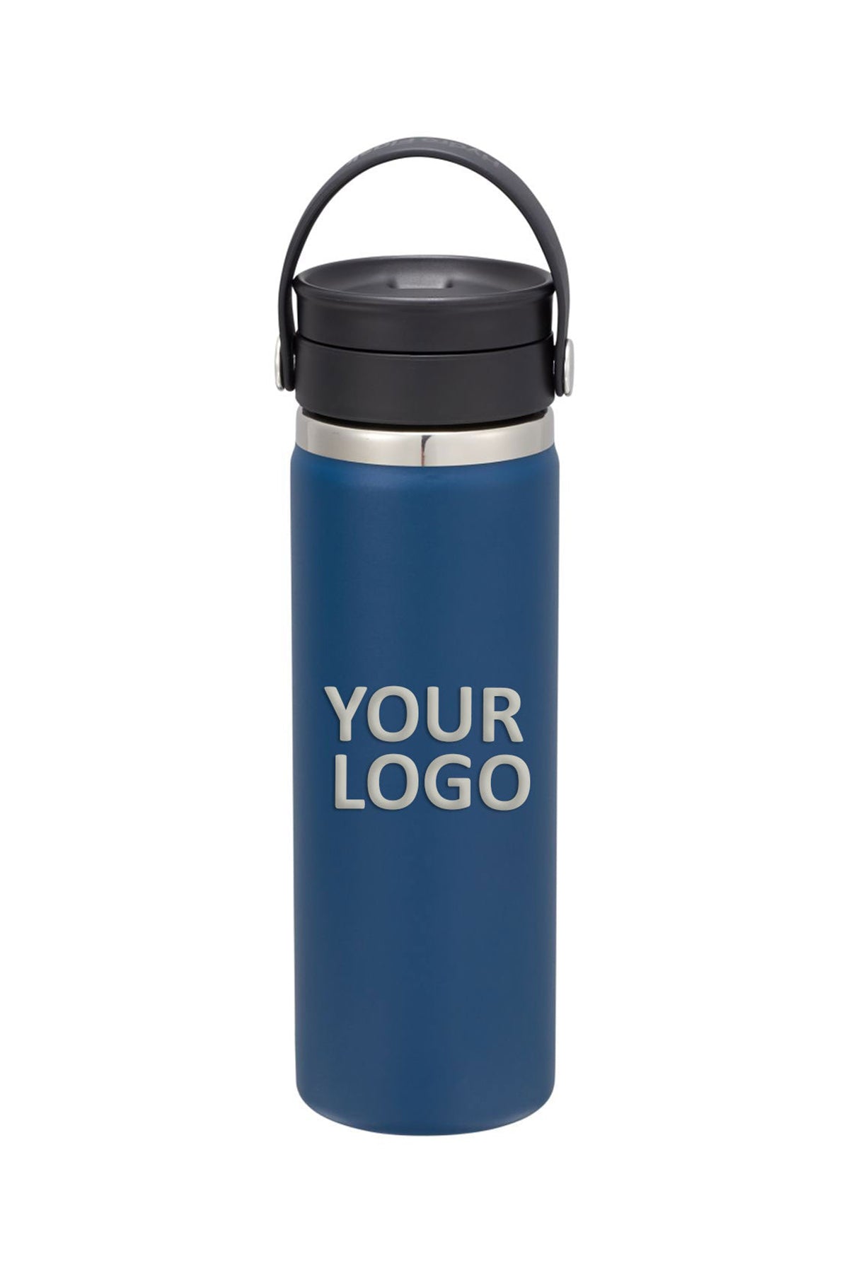 Hydro Flask Wide Mouth 20 oz Custom Bottles with Flex Sip Lid, Indigo