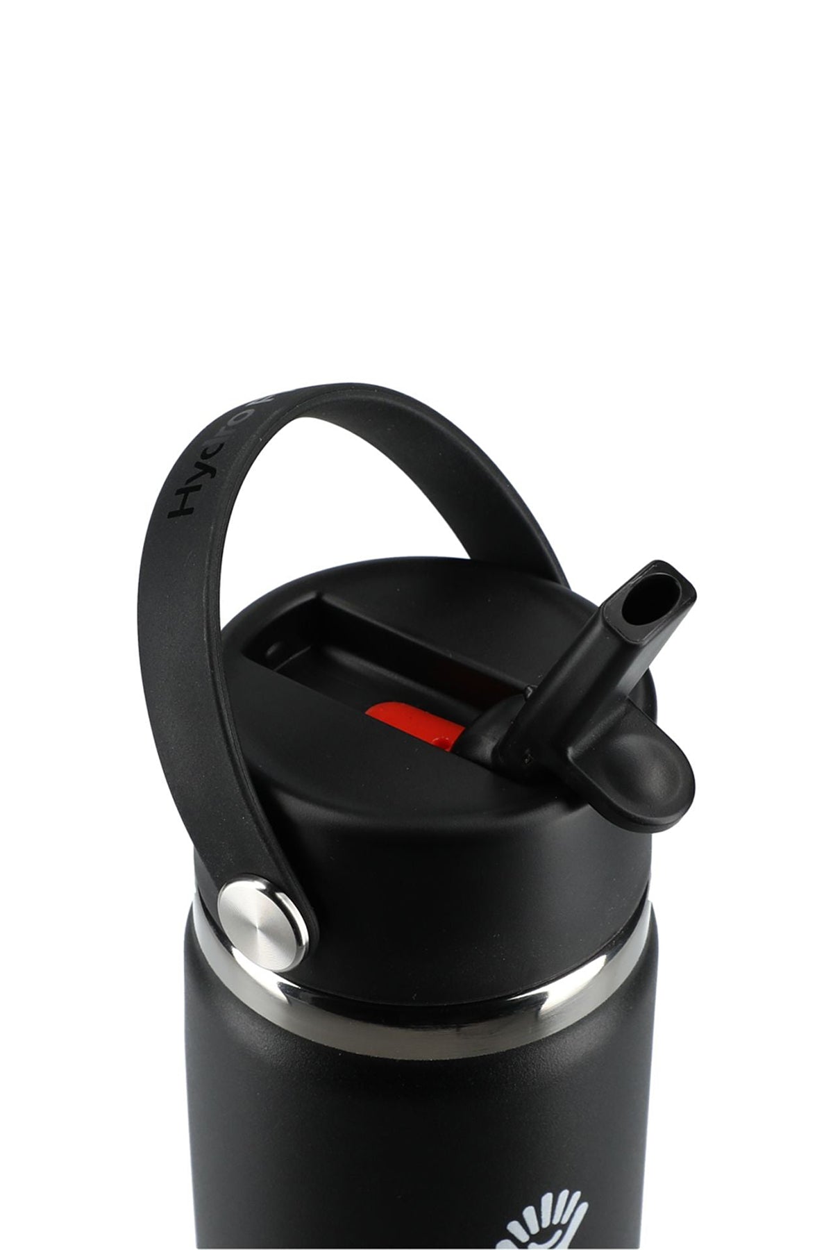 Hydro Flask Wide Mouth 24oz Custom Bottles with Flex Straw Cap, Black