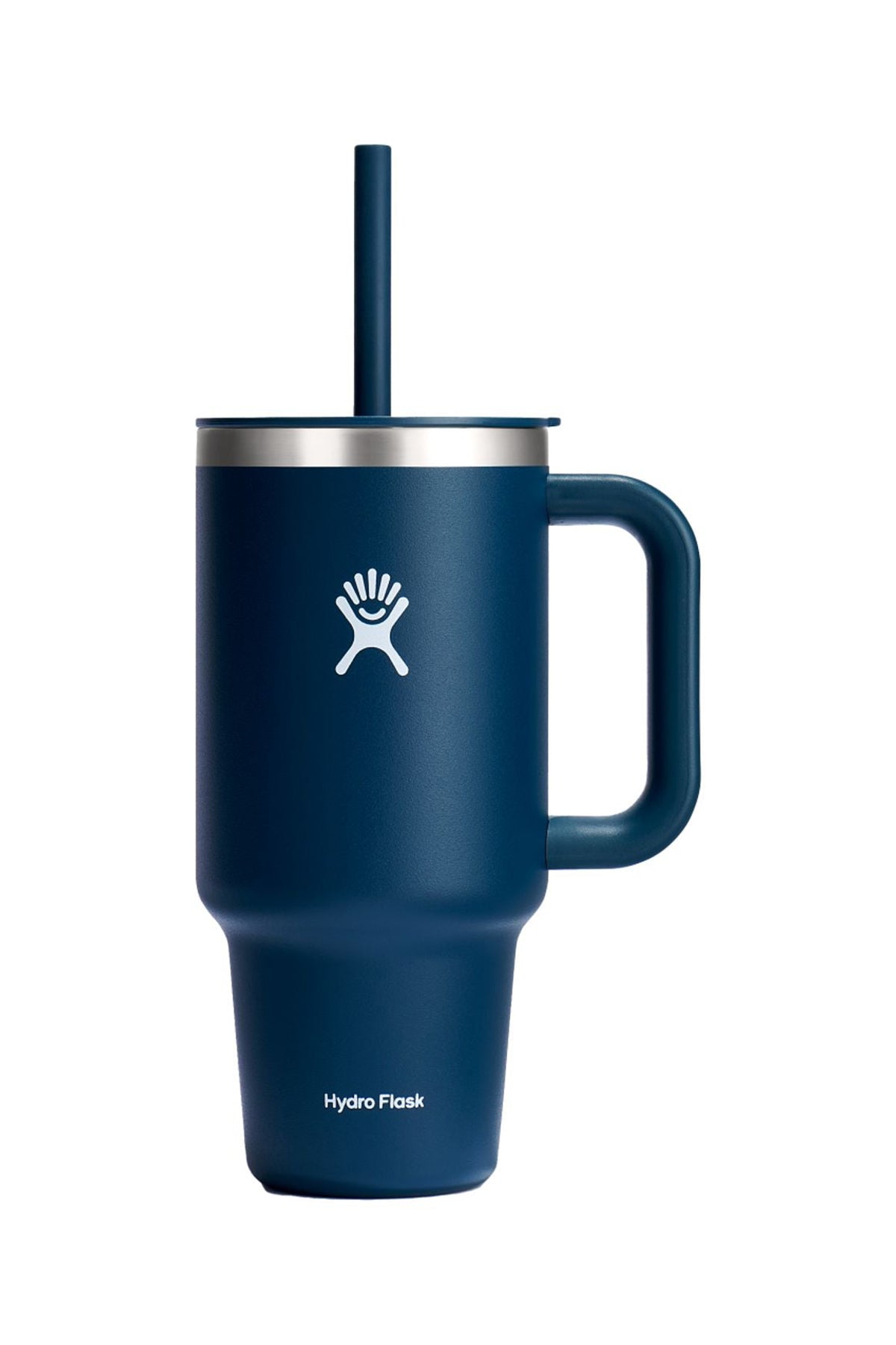 Hydro Flask All Around Travel 32oz Custom Tumblers with Straw, Indigo
