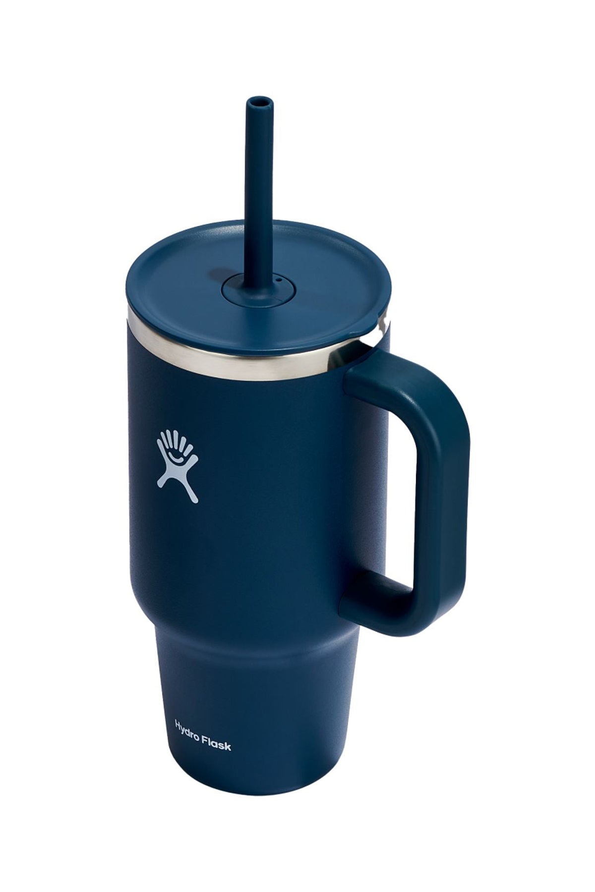 Hydro Flask All Around Travel 32oz Custom Tumblers with Straw, Indigo
