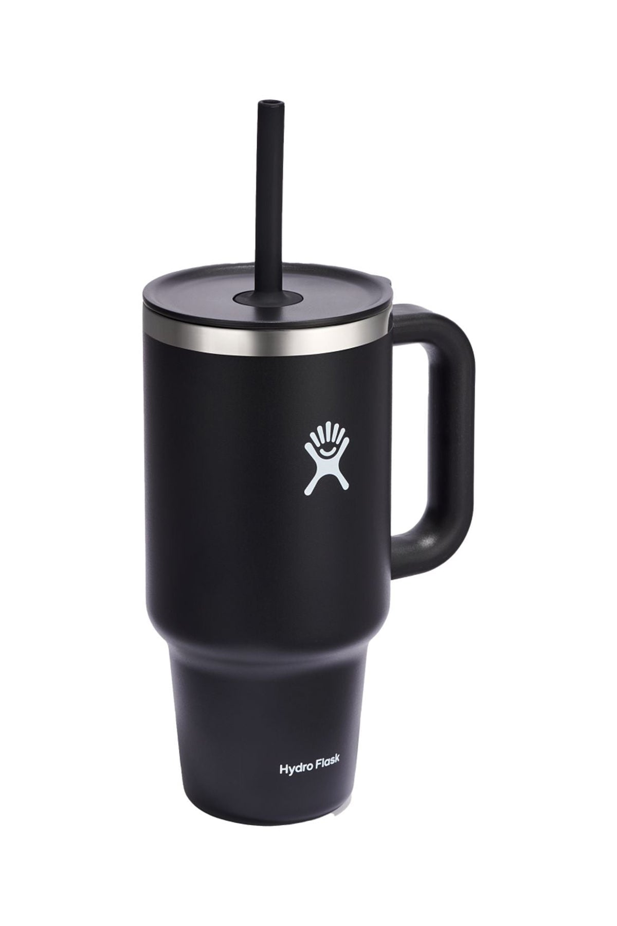 Hydro Flask All Around Travel 32oz Custom Tumblers with Straw, Black