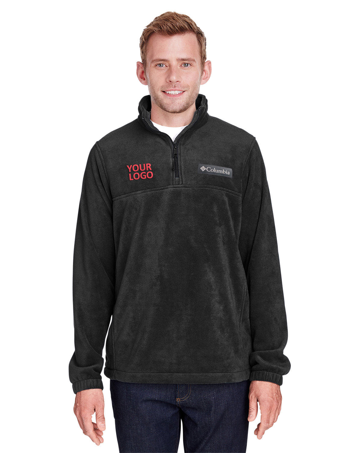 Columbia Black 1620191 custom embroidered sweatshirts