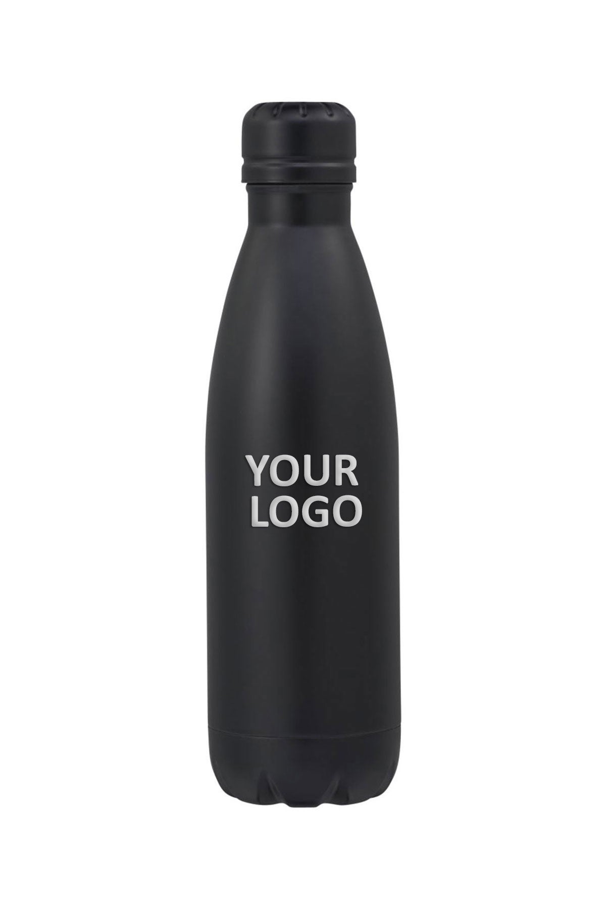 Copper Vacuum Insulated 17oz Custom Bottles, Black