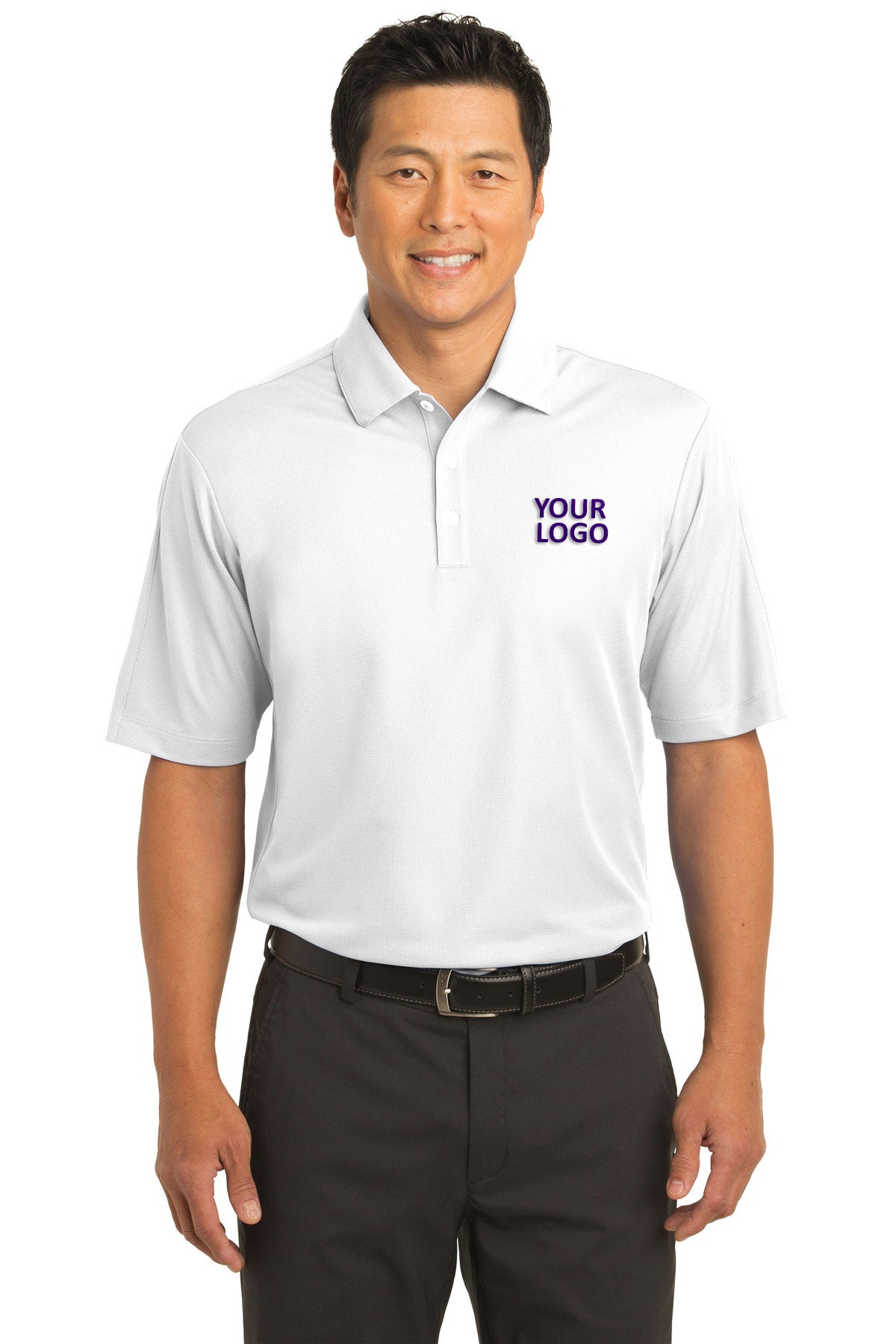 Nike Tech Sport Dri-FIT Customized Polos, White [USFCR]