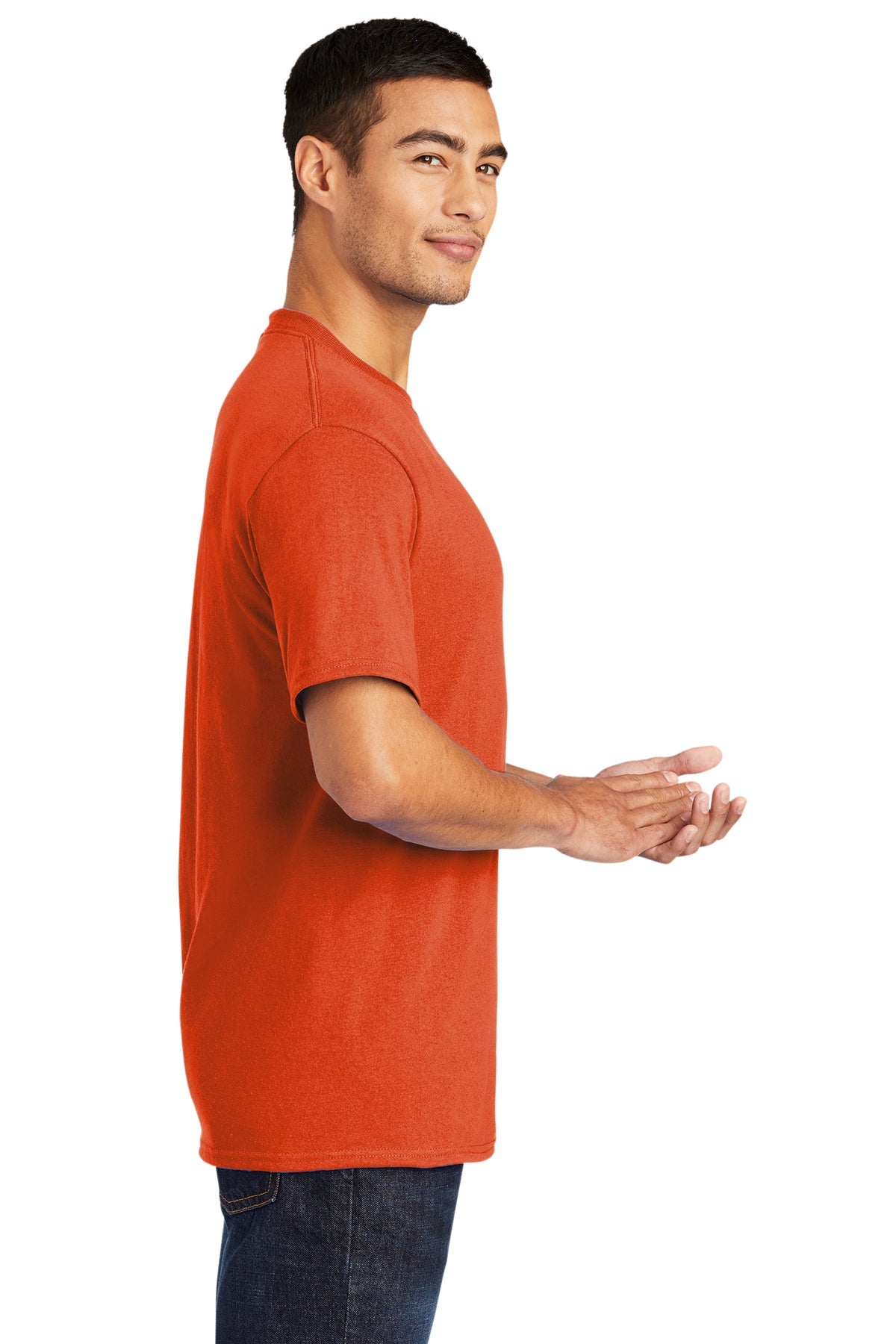 Port & Company Core Blend Customized Tee's, Orange [Fooda]