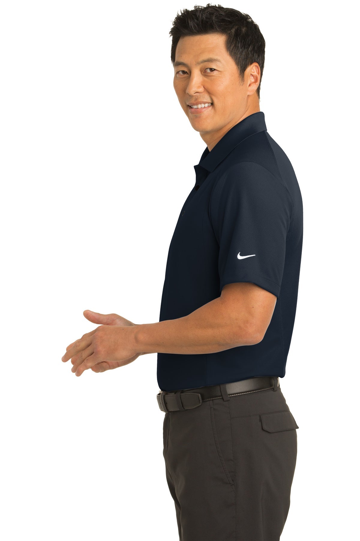 Nike Dri-FIT Classic Custom Polos, Midnight Navy [The Braff Group]