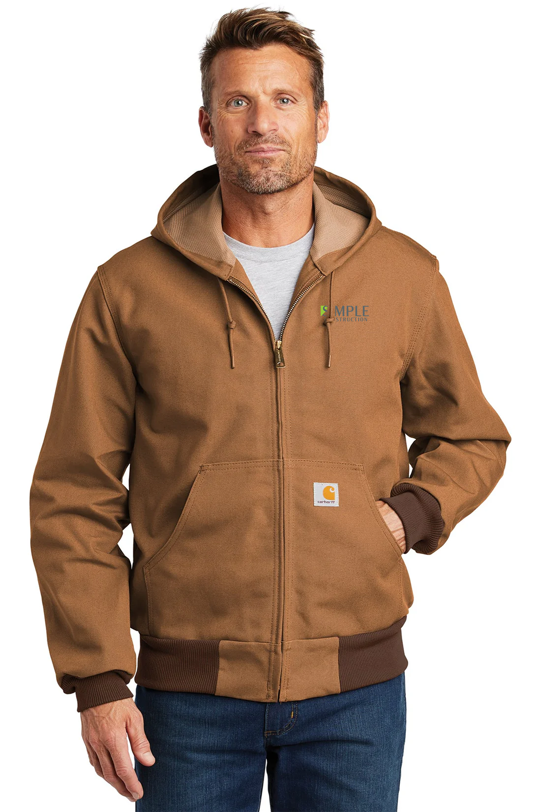 Carhartt Thermal-Lined Duck Jacket, Carhartt Brown [Simple Construction]
