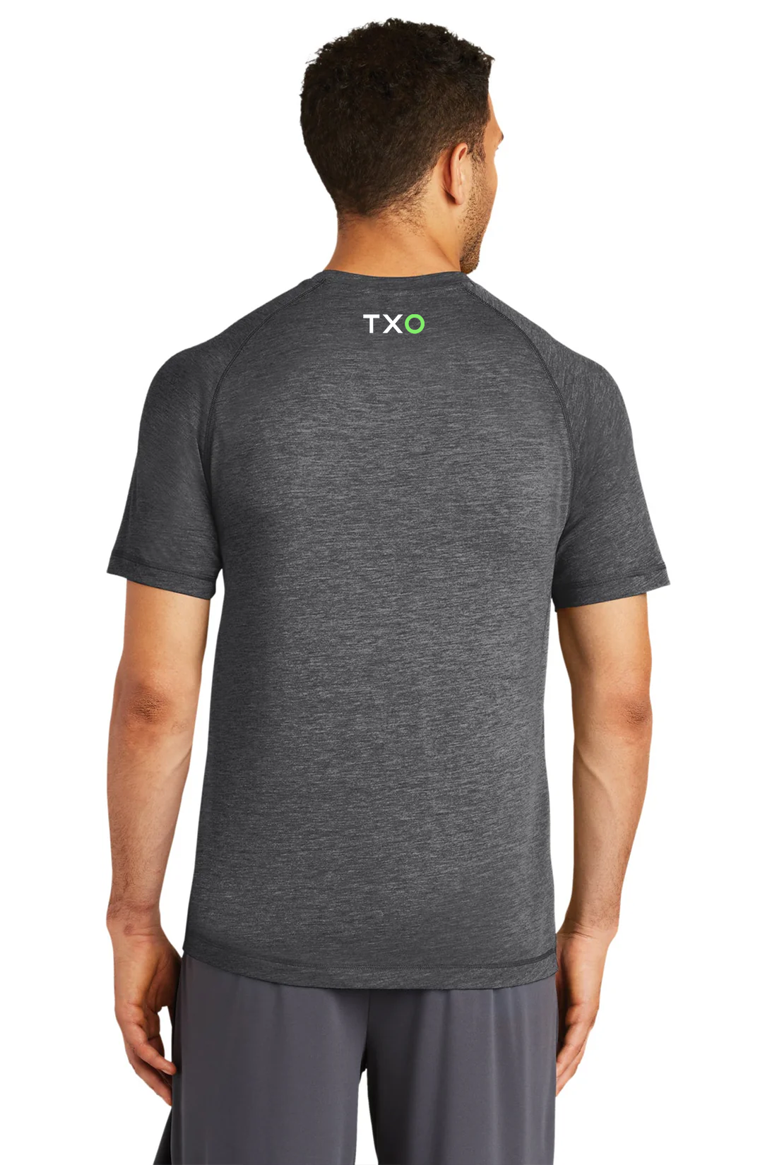 Sport-Tek PosiCharge Tri Blend Wicking Raglan Tee, Dark Grey Heather [TXO]