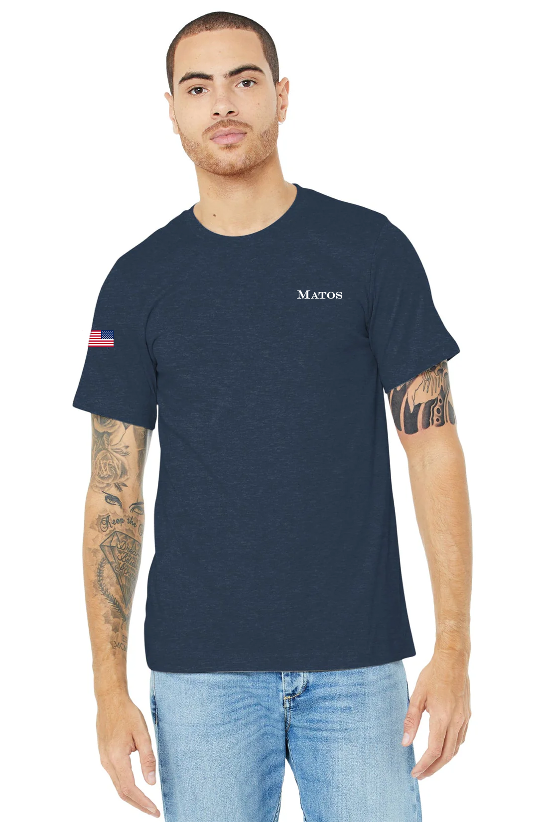 Bella Canvas Unisex Jersey T-Shirt, Navy [Matos Builders]