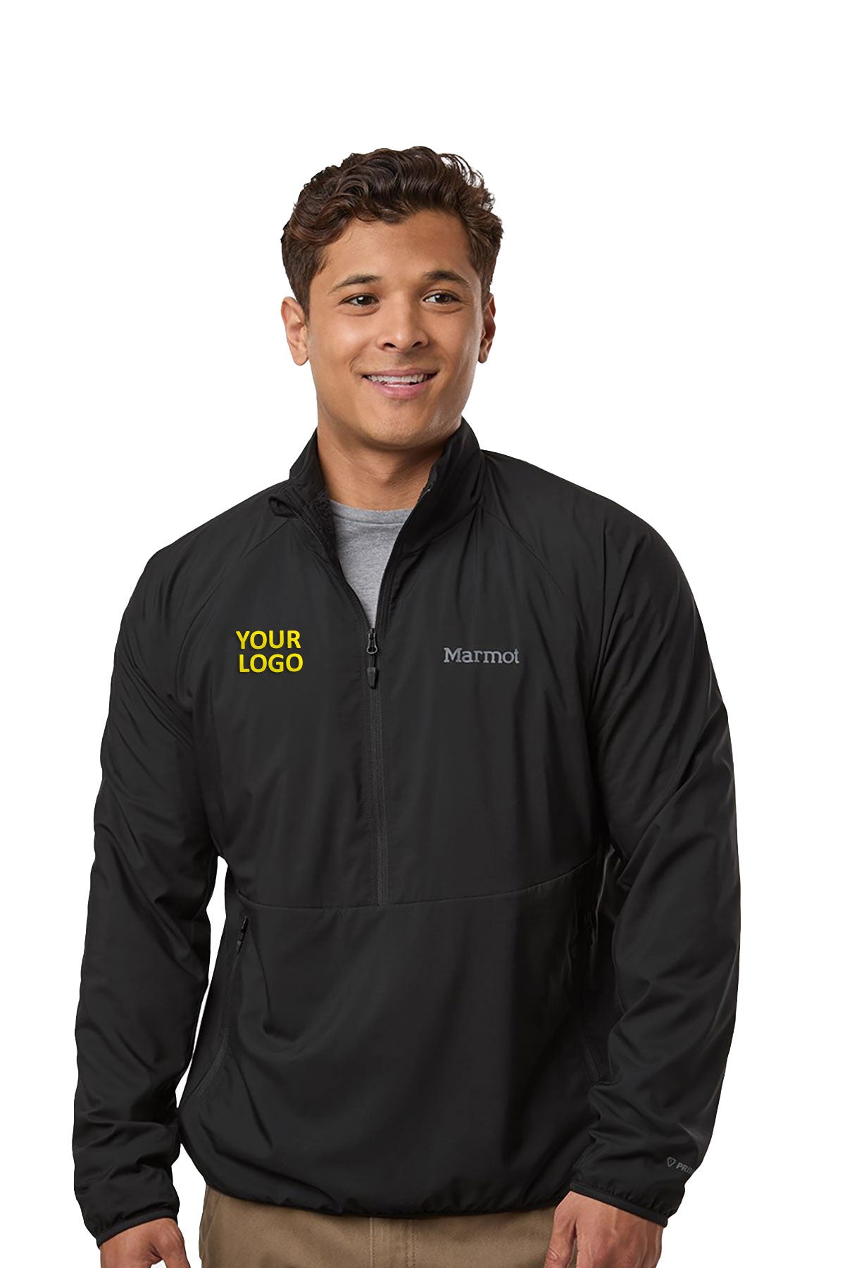 Marmot Aerothermal Custom Soft Shell Quarter-Zips Pullover, Black