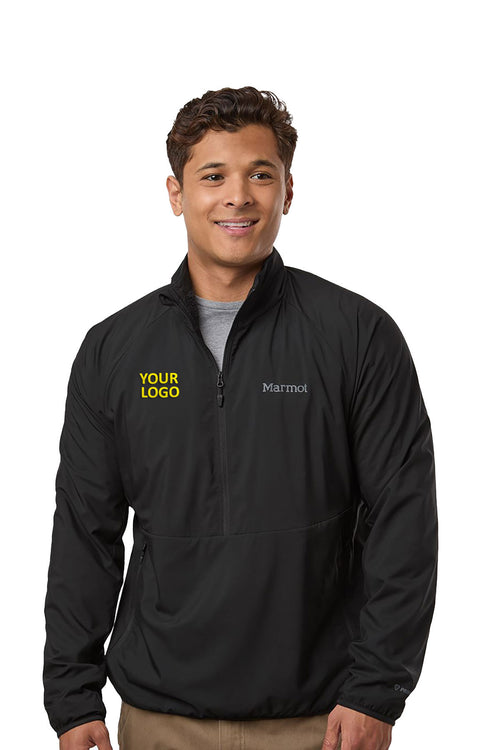 Marmot Women's Custom Aerothermal Soft Shell Quarter-Zips Pullover, Black