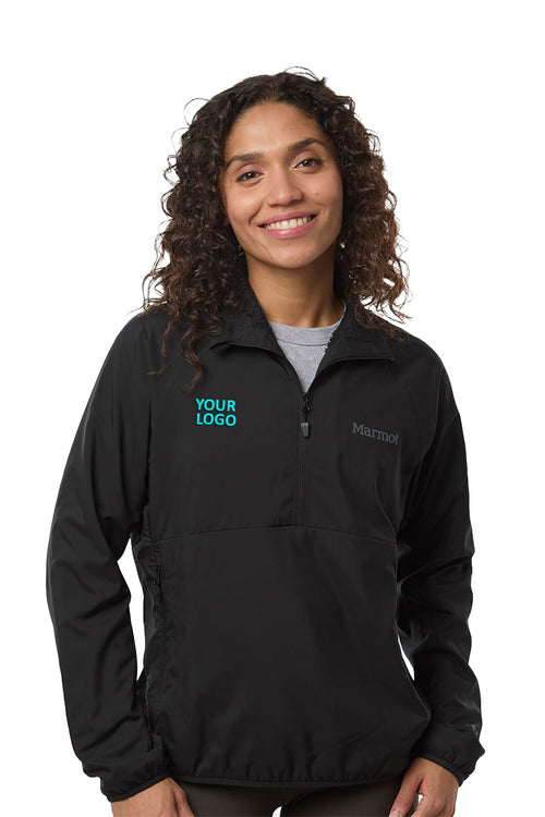 Marmot Aerothermal Custom Soft Shell Quarter-Zips Pullover, Black