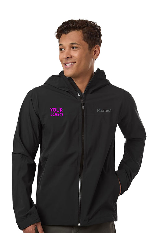 Marmot Women's PreCip Custom Evo Flex Hooded Jackets, Black