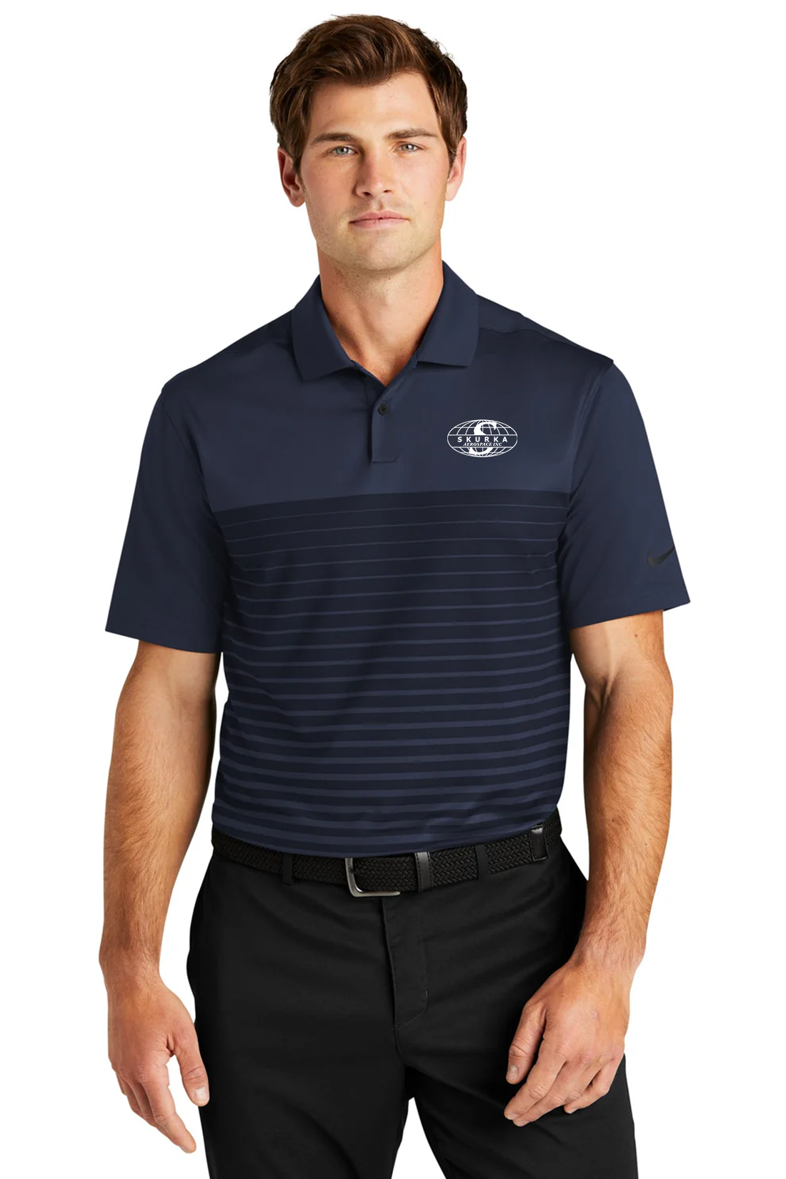 Nike Dri-FIT Vapor Block Polo, Midnight Navy [Skurka Aerospace, Inc.]