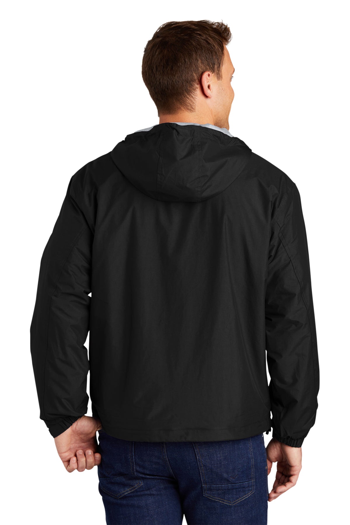 Port Authority Customized Team Jackets, Black/Light Oxford [NCT]