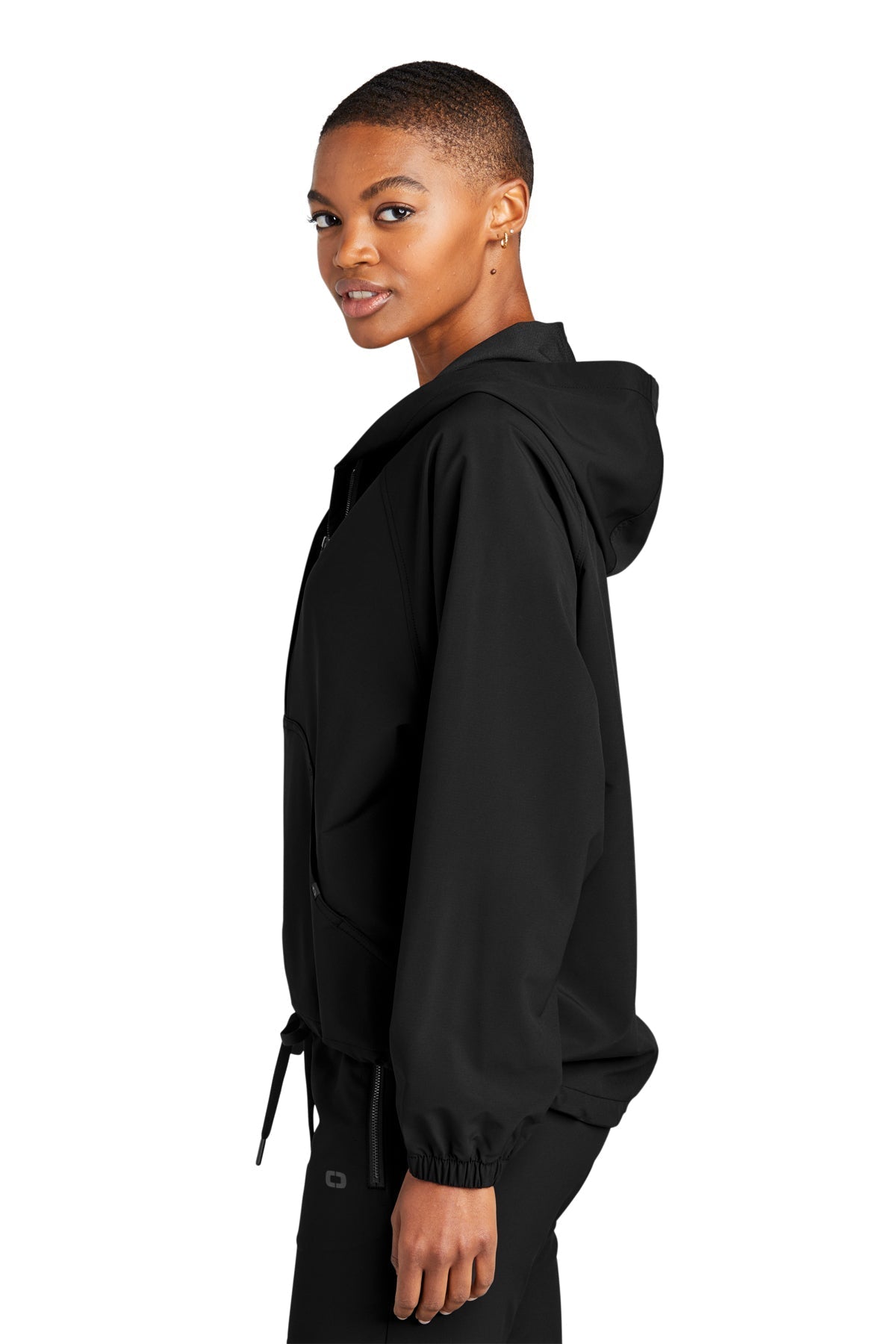 OGIO Ladies Connection Custom Anorak Jackets, Blacktop [Calvada Surveying Inc]
