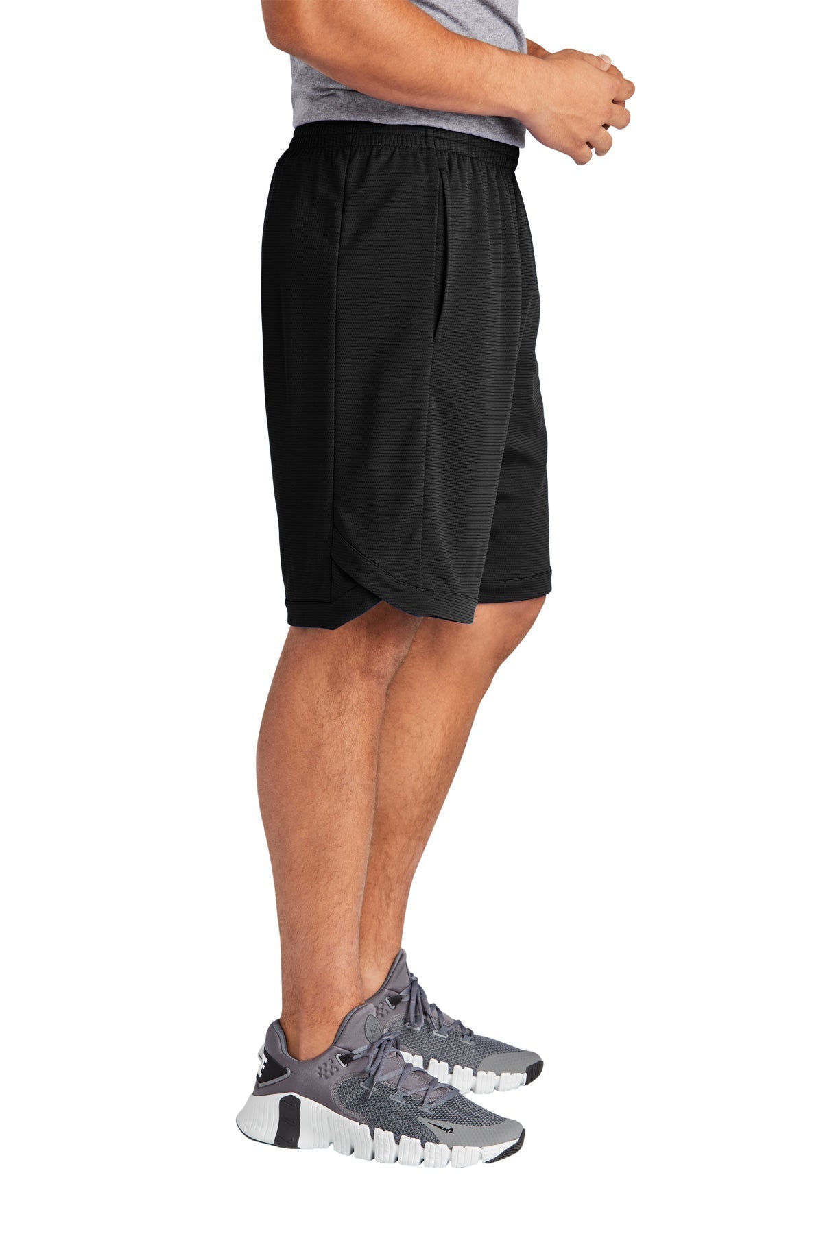 Sport-Tek Custom PosiCharge Position Shorts with Pockets, Black [Sentinel Management]