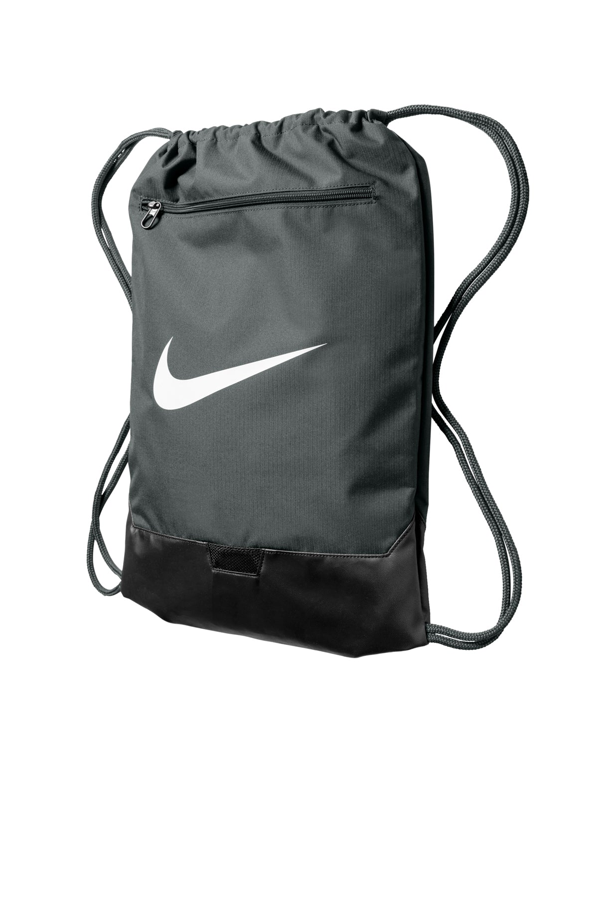 Nike Brasilia Drawstring Customized Packs, Flint Grey [Real8 Group]