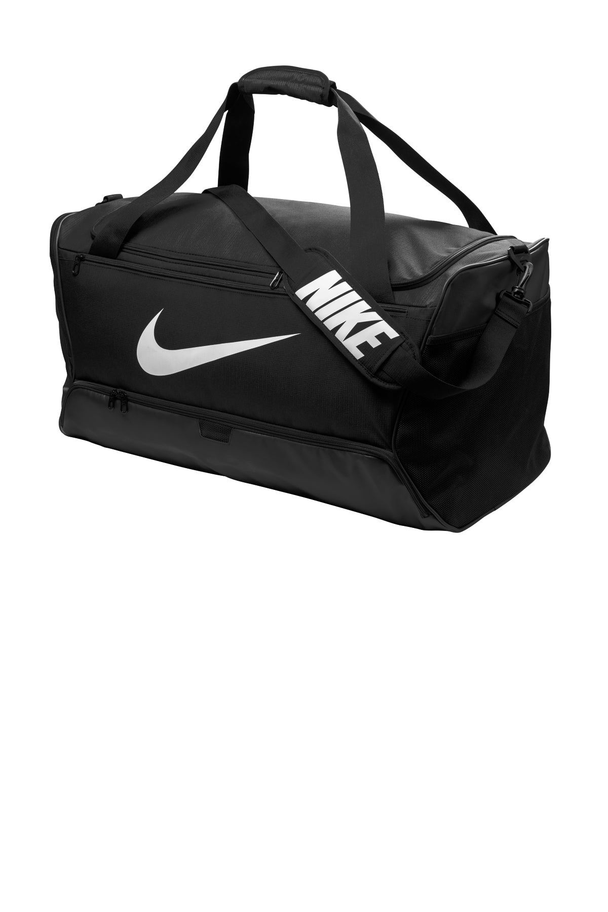 Nike Brasilia Large Custom Duffels, Black [DoD]