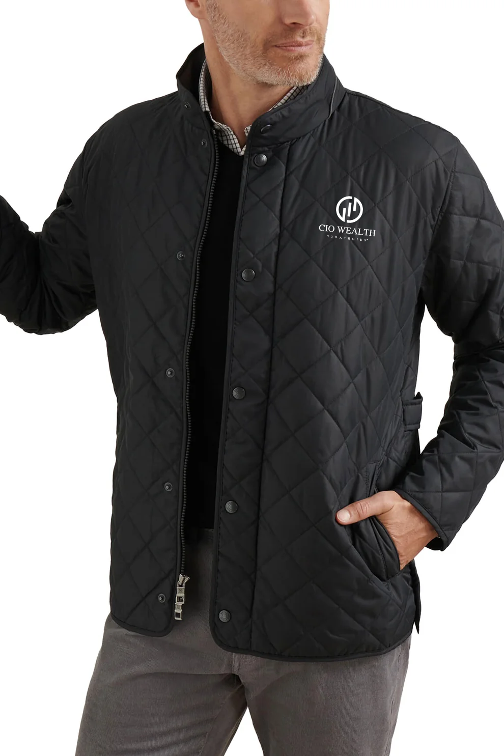 Peter Millar Suffolk Coat, Black [CIO Wealth Strategies]
