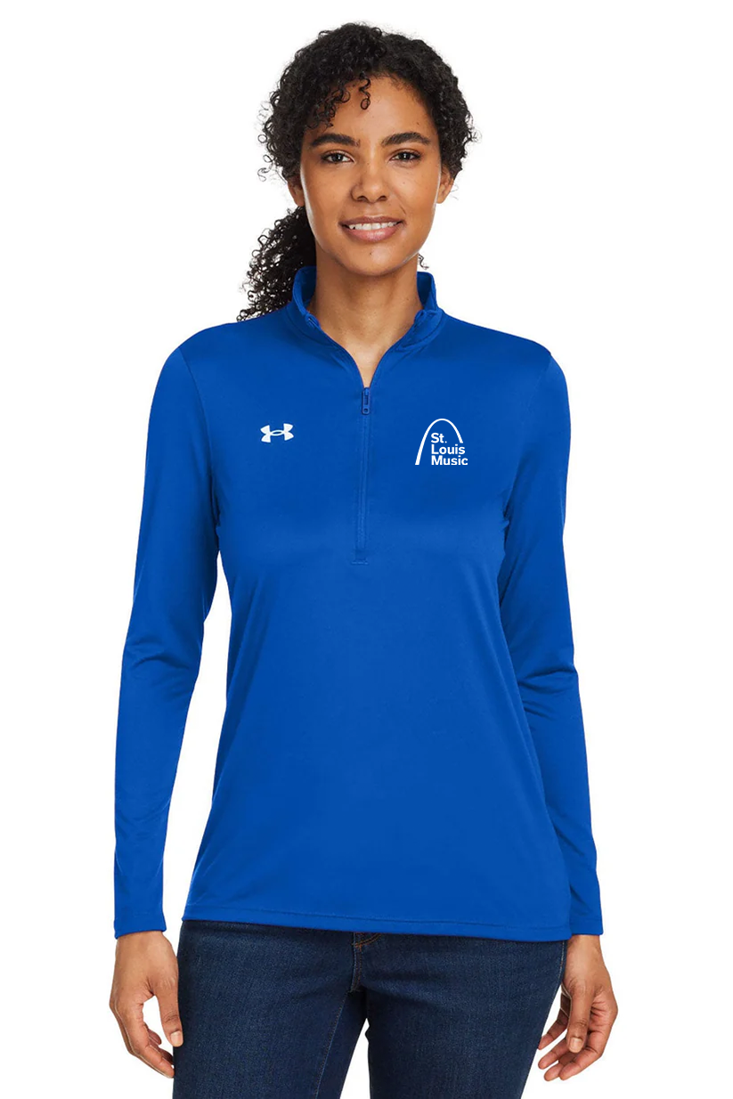 Under Armour Ladies Tech Half-Zip, Royal [St Louis Music]