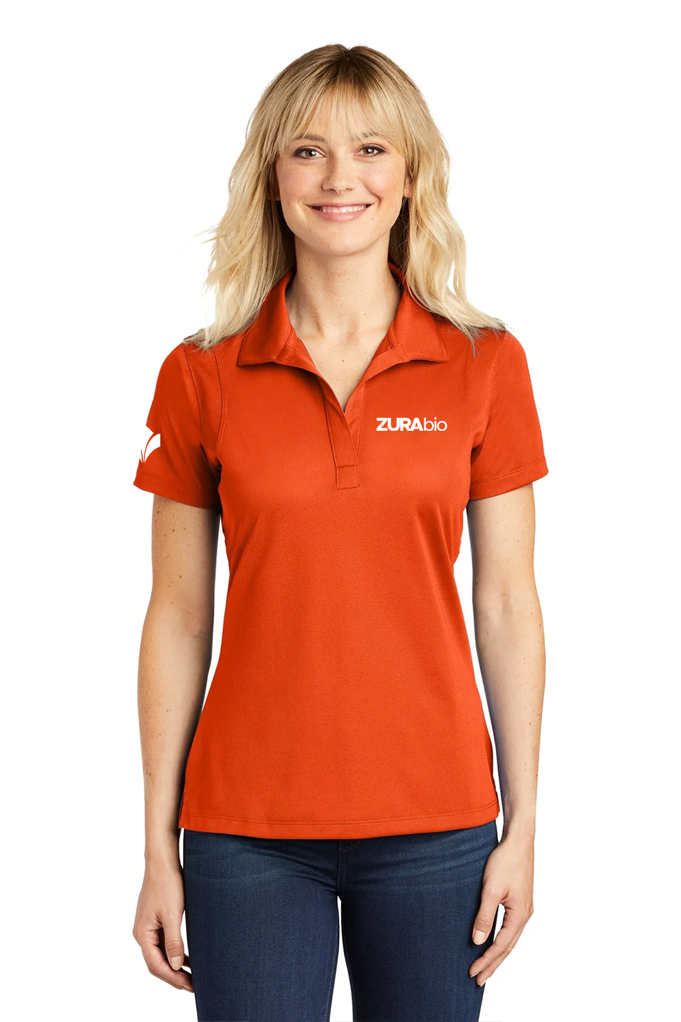 Sport-Tek Ladies Micropique Sport-Wick Polo, Deep Orange [Zura Bio]