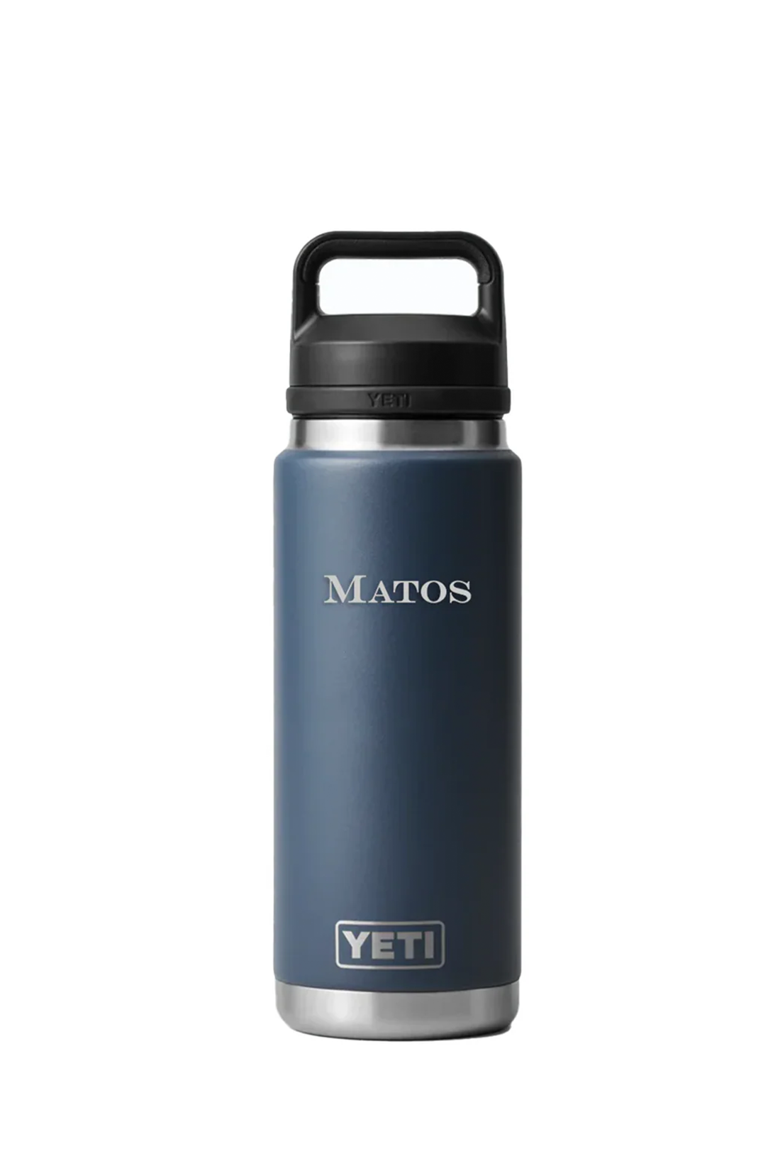 YETI 26 Oz Rambler Bottle with Chug Cap, Navy [Matos Builders]