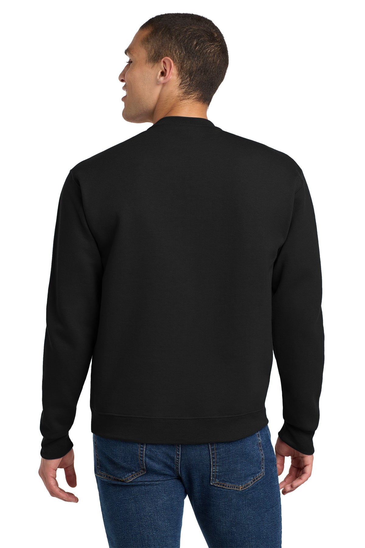 Jerzees Super Sweats NuBlend Crewneck Sweatshirt 4662M Black [Ware2Go]