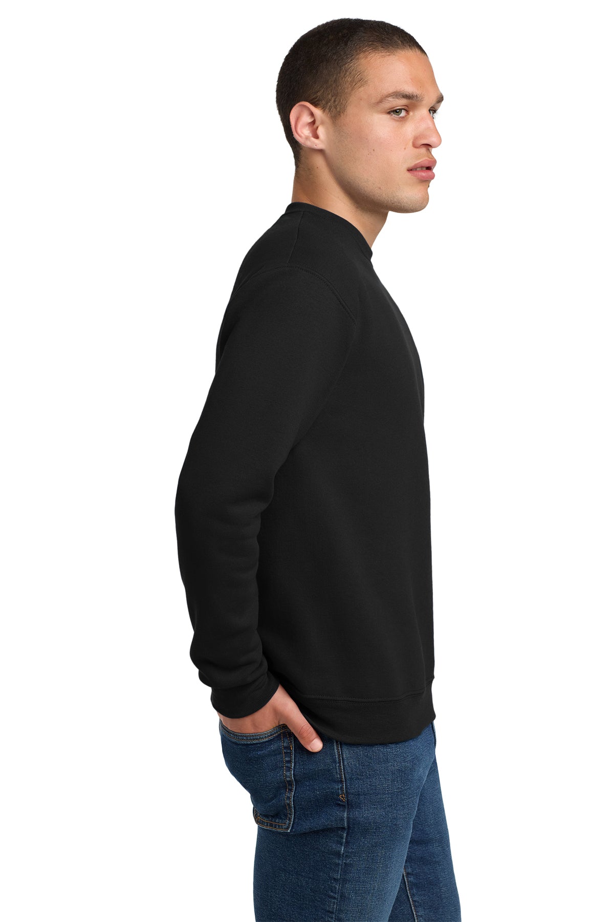 Jerzees Super Sweats NuBlend Crewneck Sweatshirt 4662M Black [Ware2Go]
