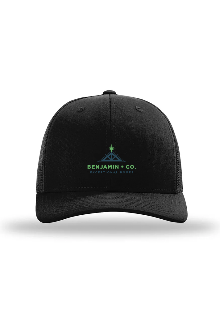 Richardson 112+ R-Flex Adjustable Trucker, Black [Benjamin and Company]