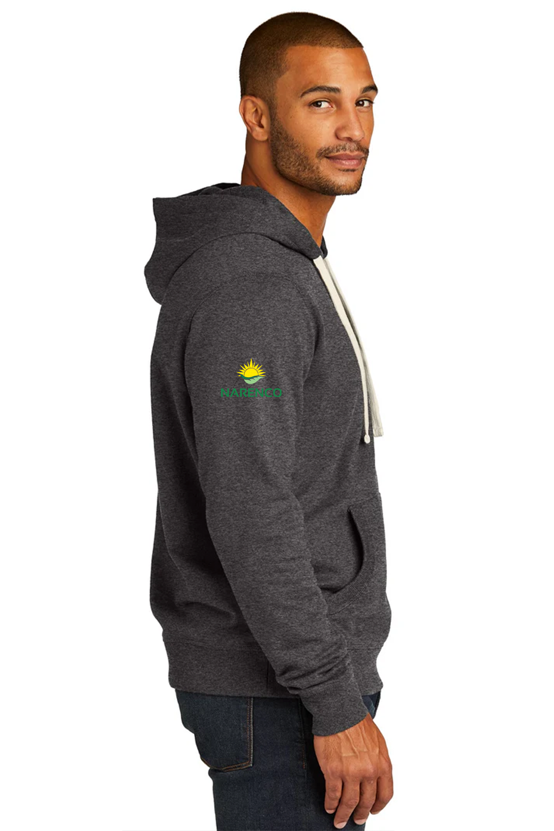 District Re-Fleece Hoodie, Charcoal Heather [NARENCO]