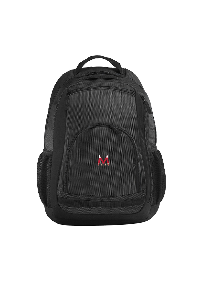 Port Authority Xtreme Backpack, Dark Grey/ Black/ Black [Milford Mining Company Utah]