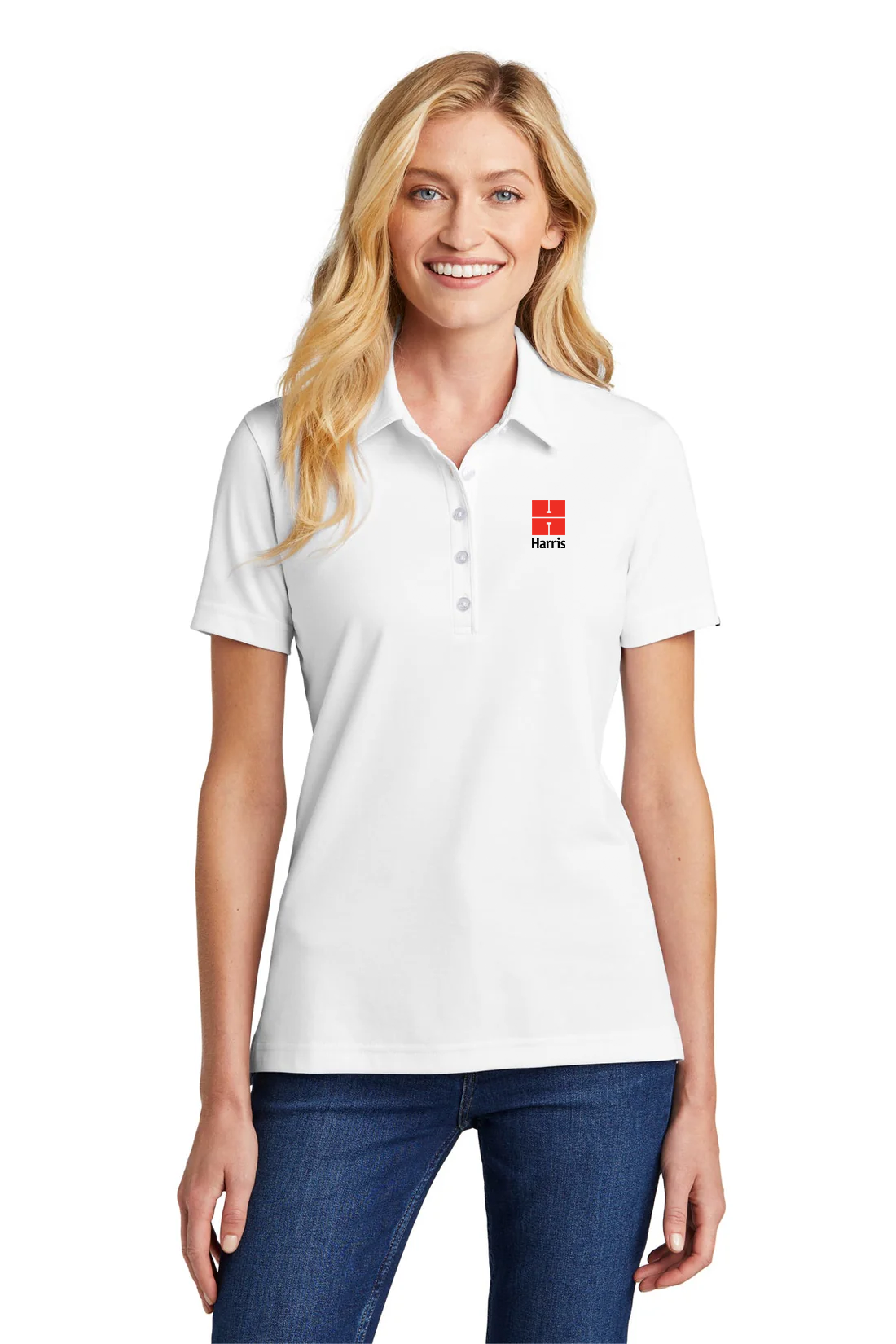 TravisMathew Ladies Oceanside Polo, White [Harris & Associates]