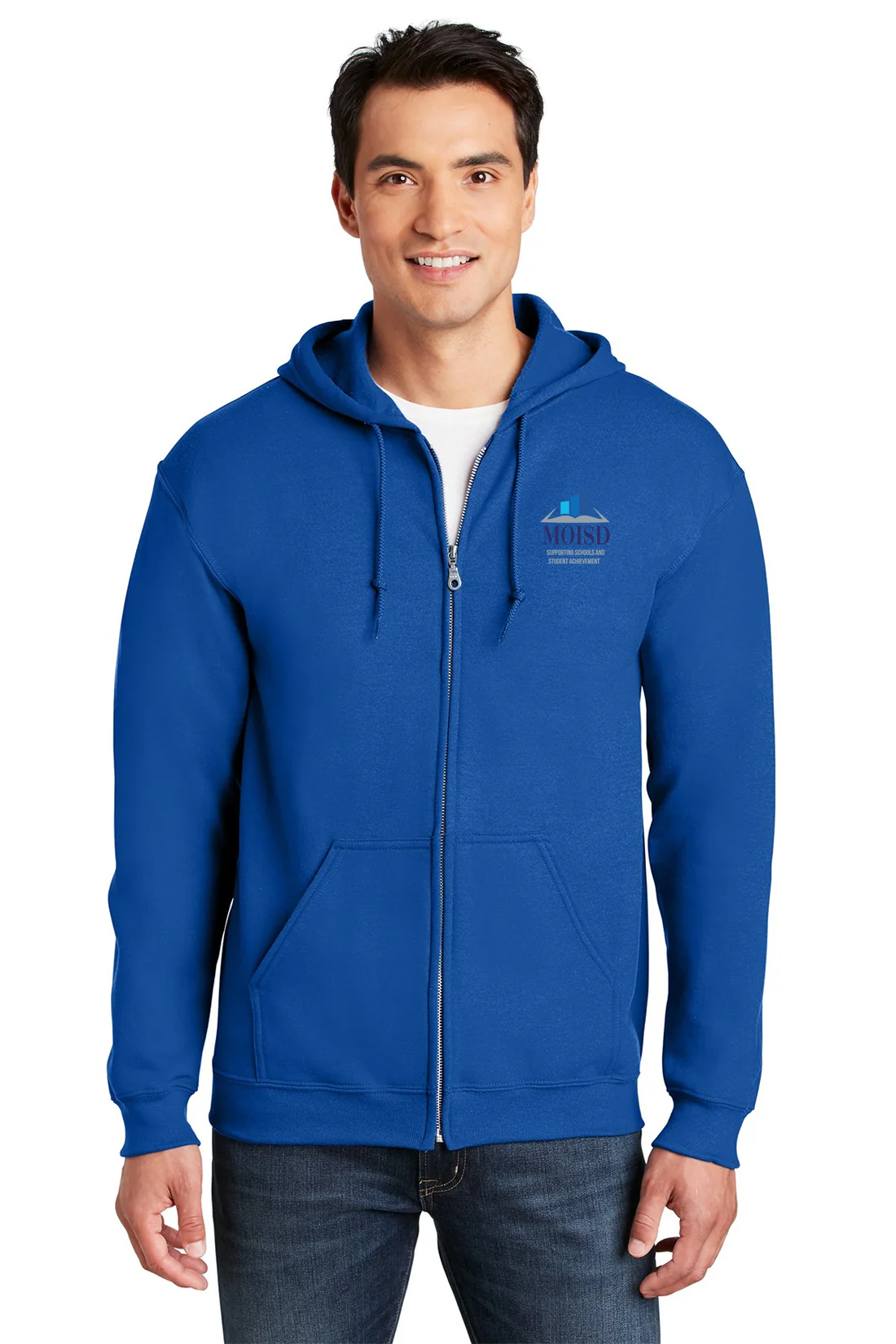 Gildan Heavy Blend Full Zip Hooded Sweatshirt, Royal [Mecosta-Osceola ISD]