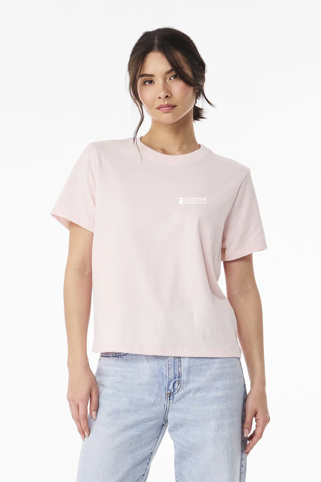 Bella Canvas Womens Heavyweight Tee, Soft Pink [Executive Construction]
