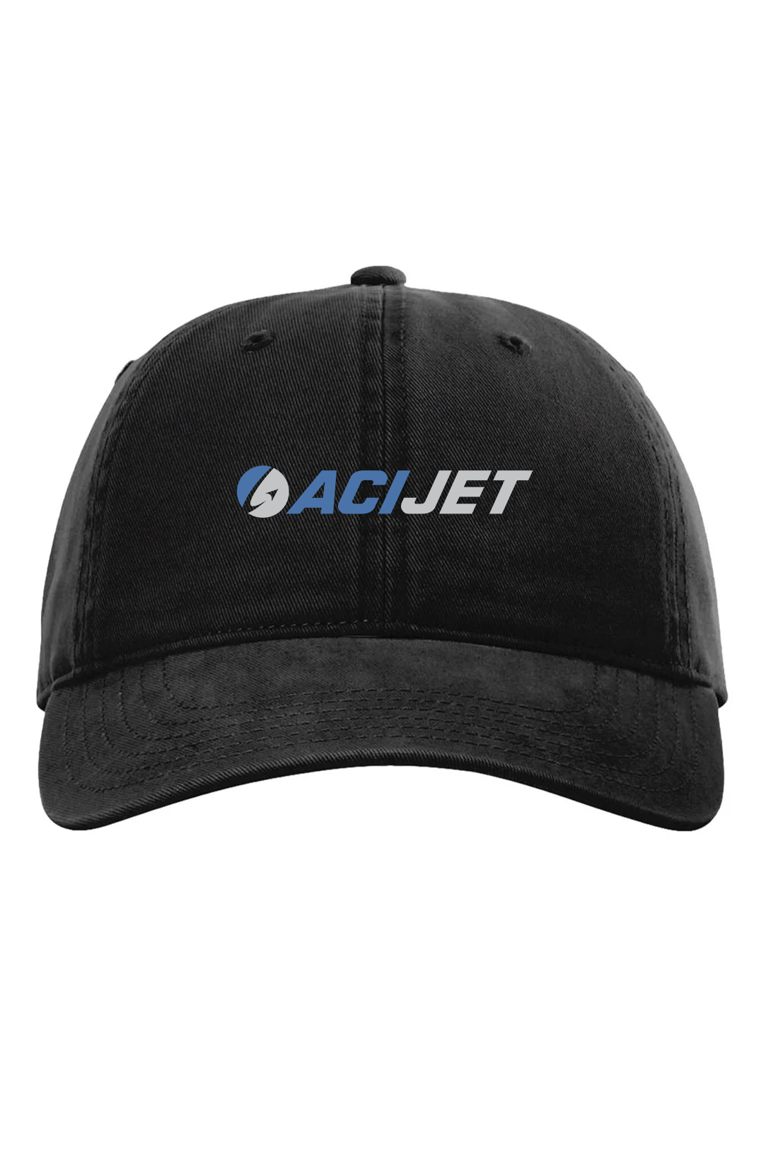 Richardson Peach Twill Dad Hat, Black [ACI Jet Uniforms]