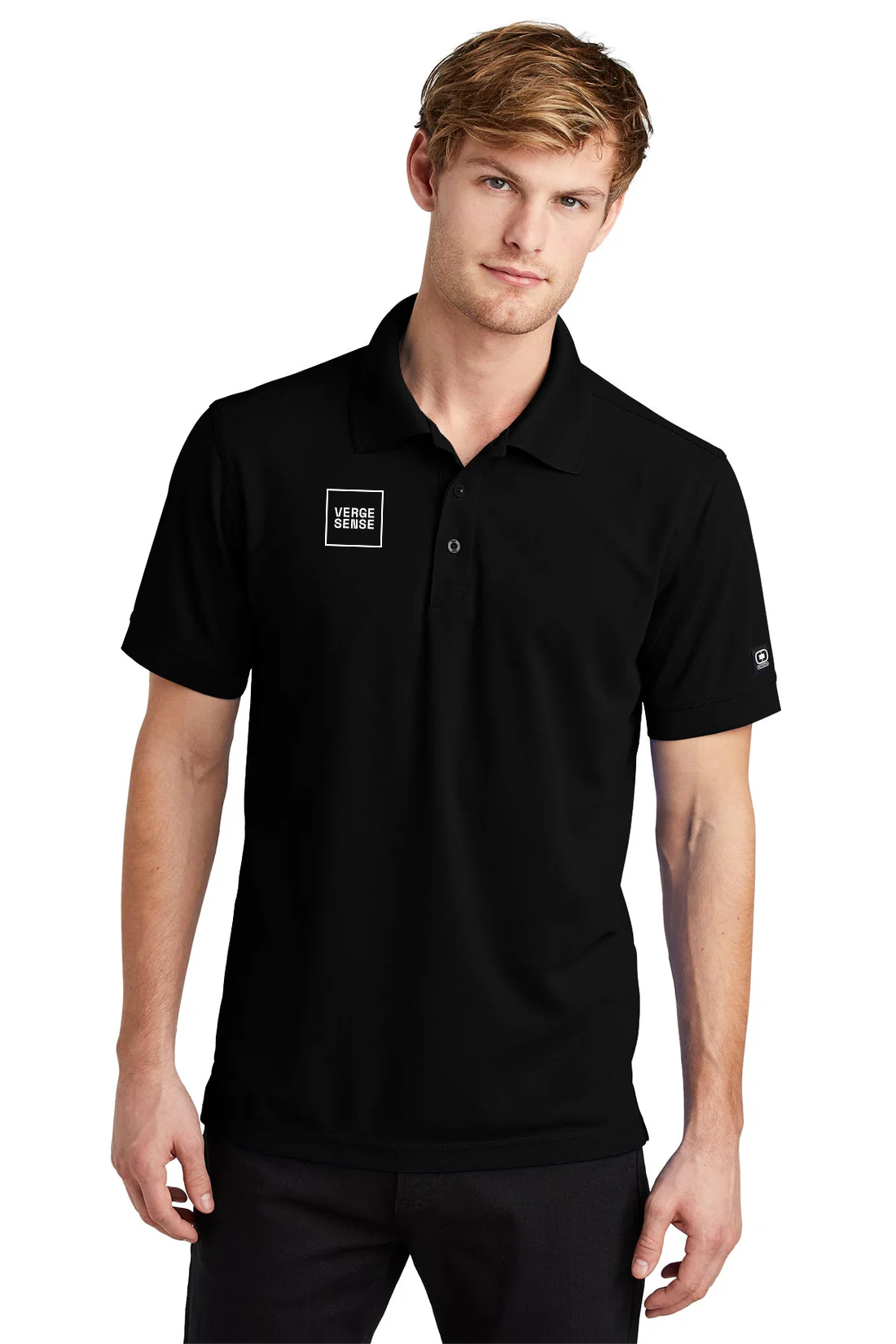 OGIO Caliber Polo, Blacktop [VergeSense]