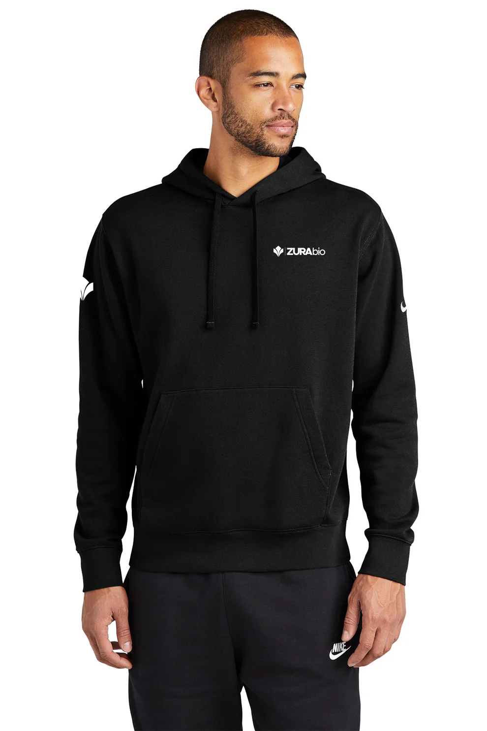 Nike Club Swoosh Hoodie, Black [Zura Bio]