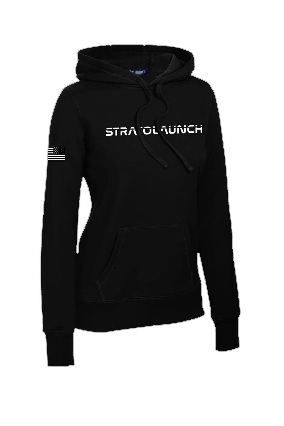 Sport-Tek Ladies Pullover Hooded Sweatshirt, Black [Stratolaunch]