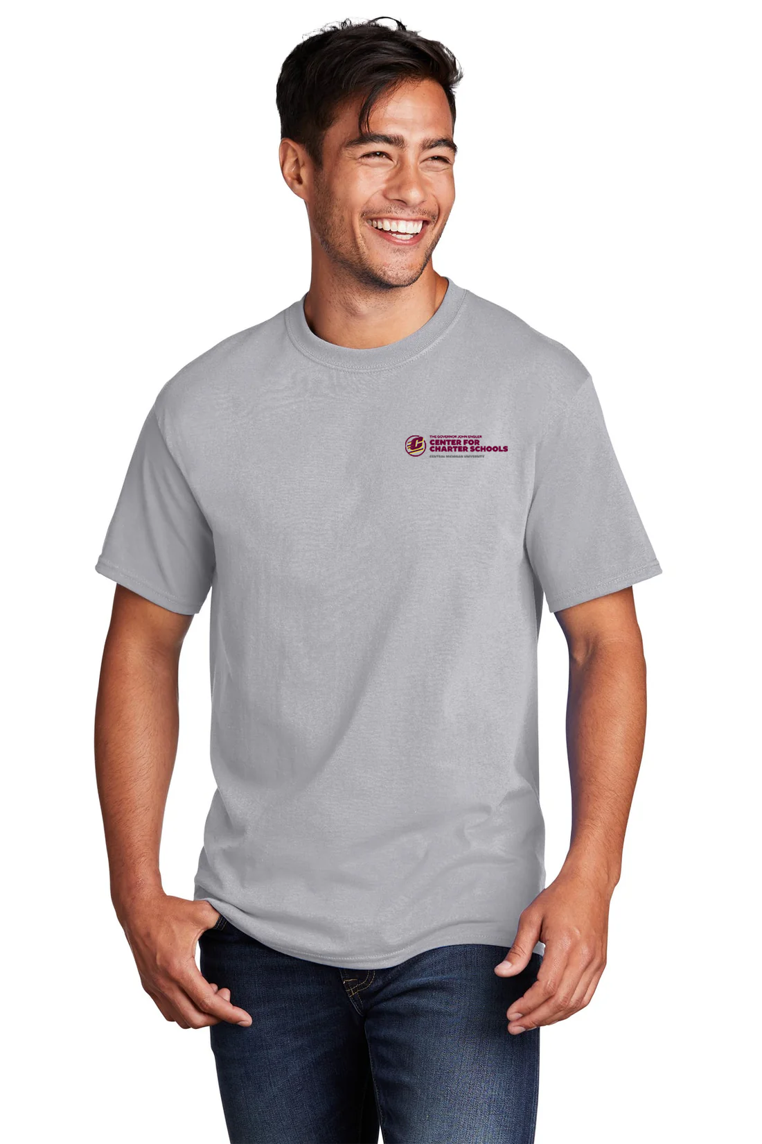 Port & Company Core Cotton Tee, Silver [Choice Schools Associates]