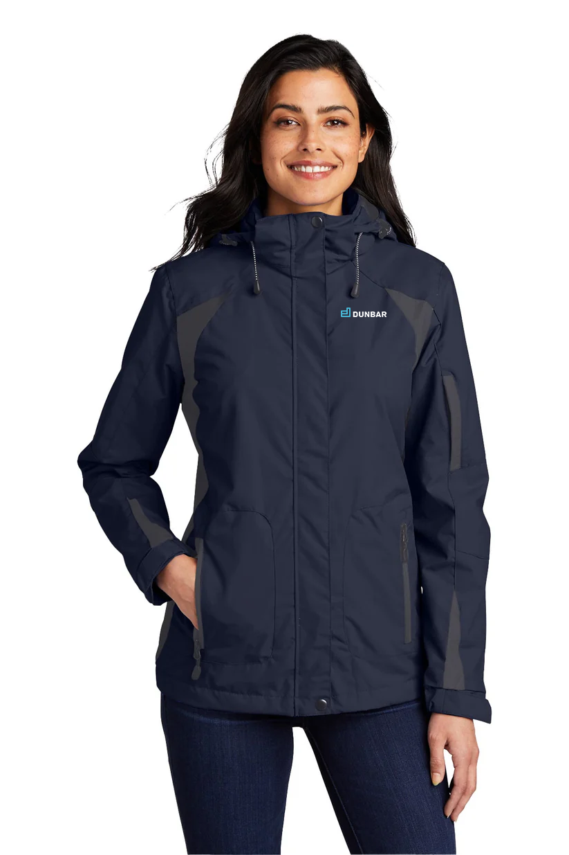 Port Authority Ladies All-Season II Jacket, True Navy/ Iron Grey [Dunbar]