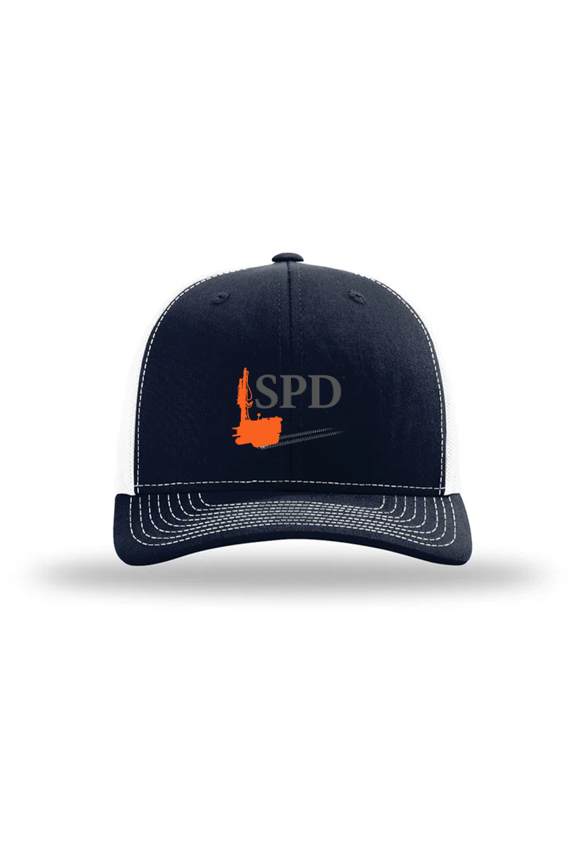 Richardson Trucker Cap, Navy/ White [Solar Pile Driver]