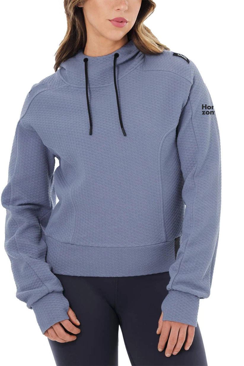 UNRL Womens Elevation Hoodie, Storm Blue [Horizontal Talent]