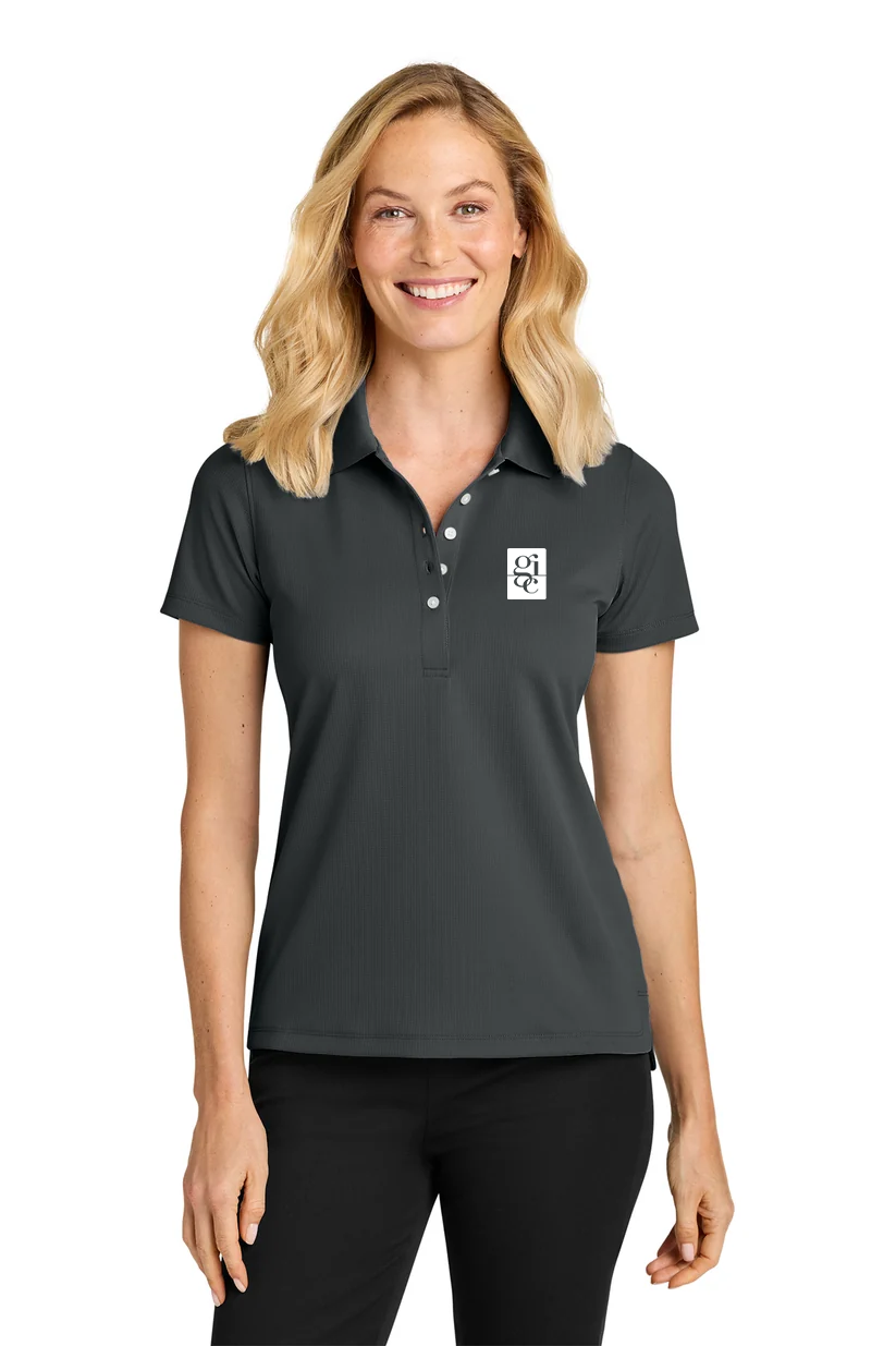 Port Authority Womens Dry Zone Stain-Release Grid Polo, Seal Grey [Gershman Investment Corp.]