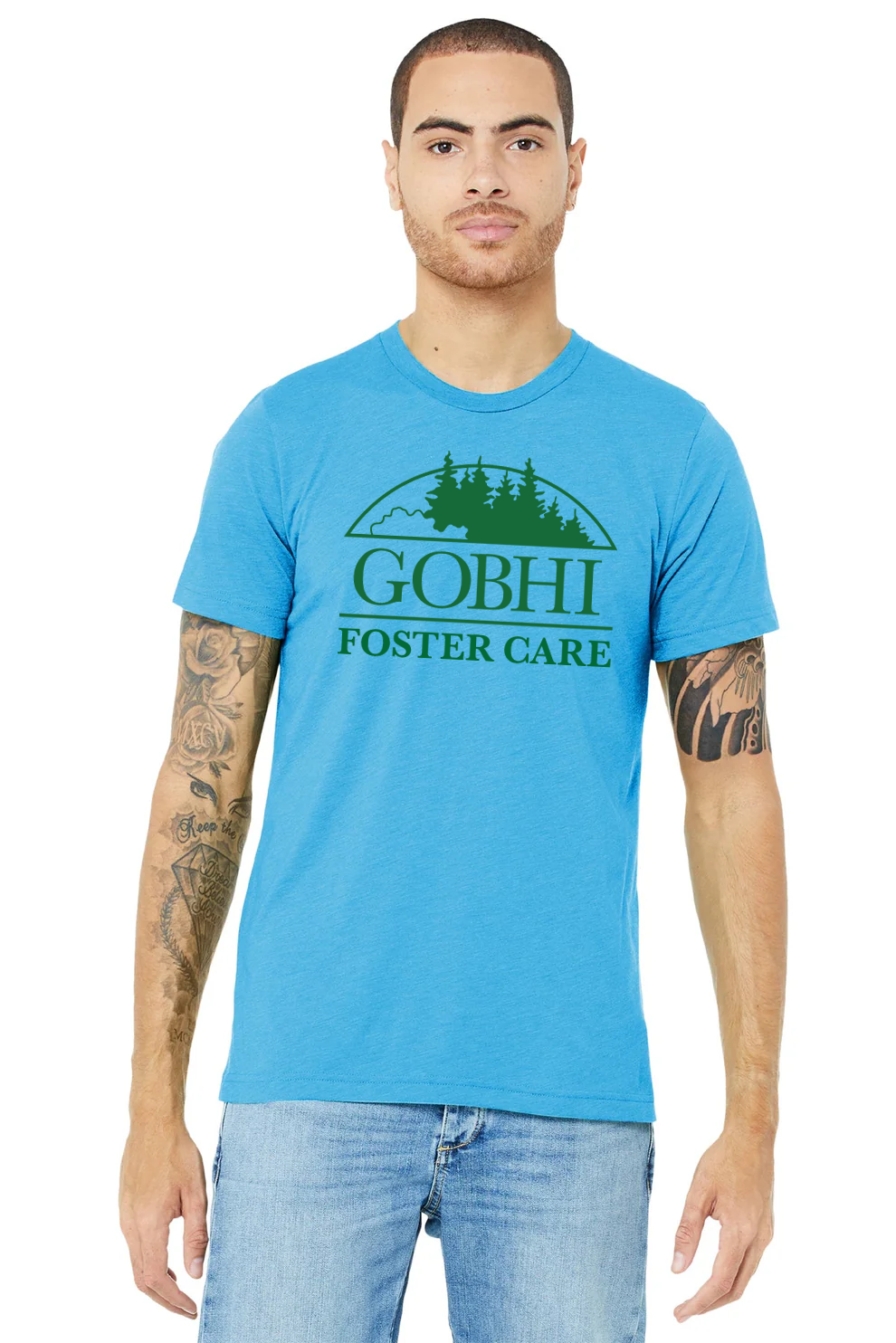 Bella Canvas Unisex Triblend T-Shirt, Aqua [GOBHI]