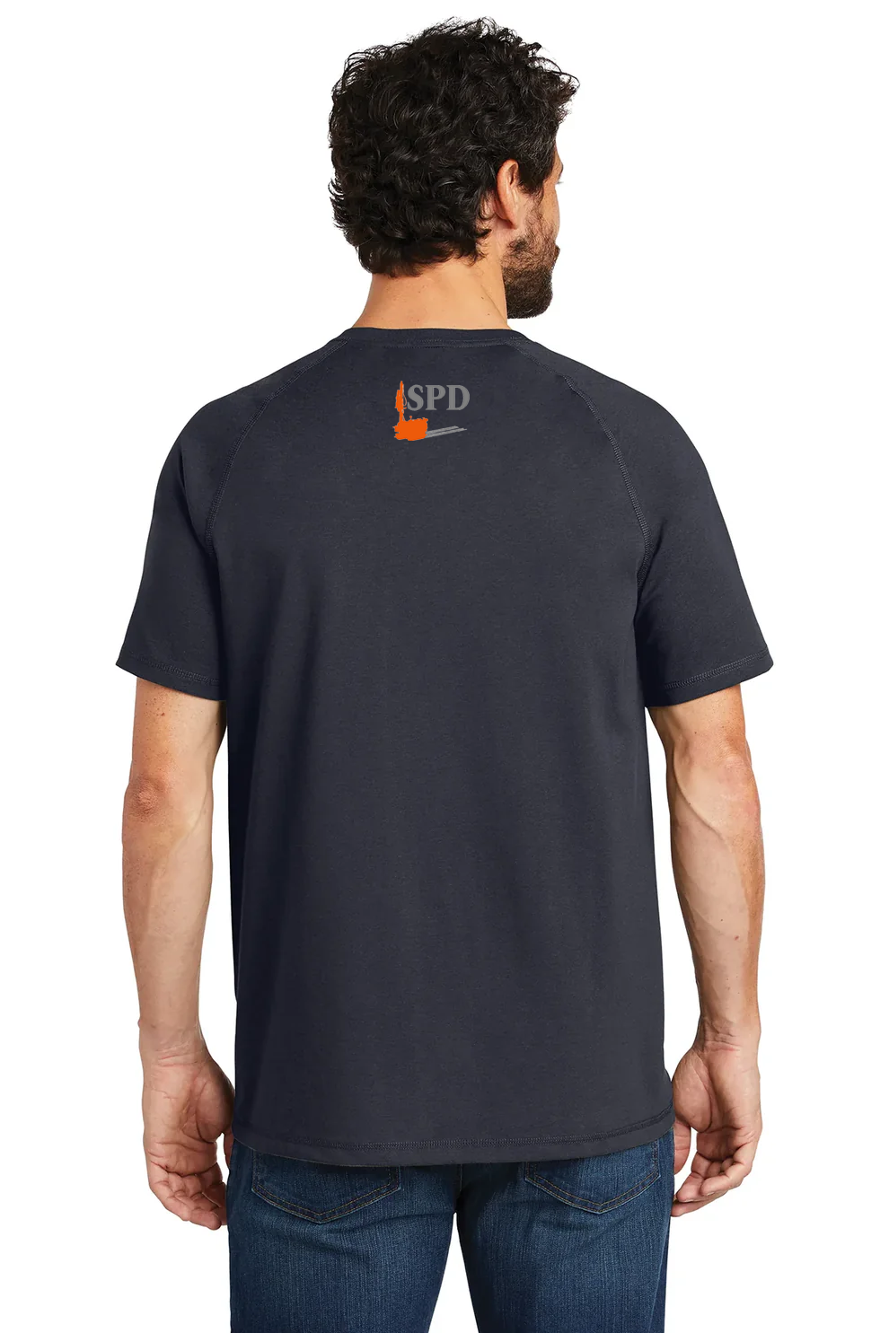 Carhartt Force Cotton Delmont T-Shirt, Navy [Solar Pile Driver]