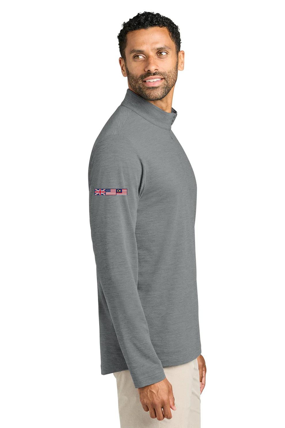 TravisMathew Onward 1/4-Zip, Quiet Shade Grey Heather [Control Risks]