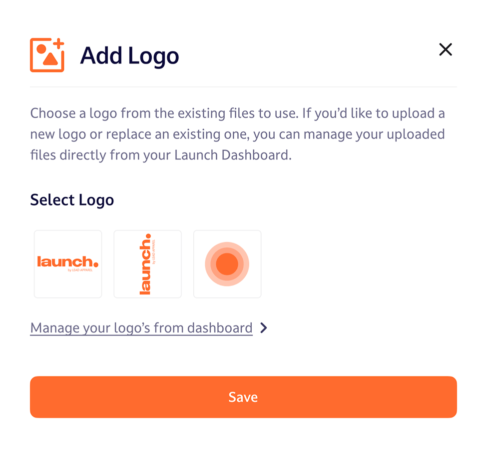 Upload Logos